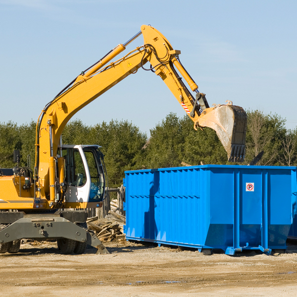 can i choose the location where the residential dumpster will be placed in Riverview FL